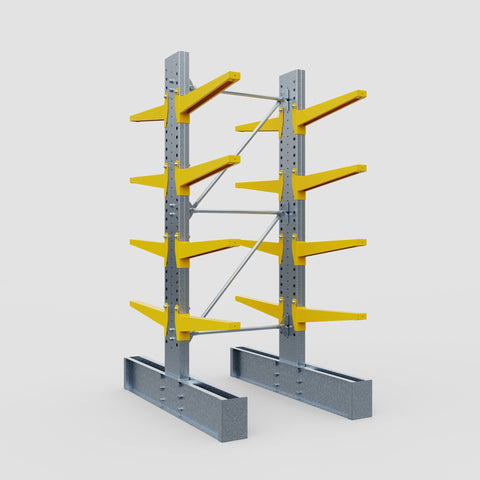 Cantilever Rack - Double Sided - Heavy Duty - Powder Coated - Full Bay - Height 3048mm