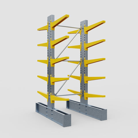 Cantilever Rack - Double Sided - Super Heavy Duty - Powder Coated - Full Bay - Height 4267mm