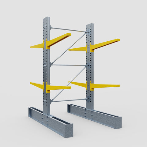 Cantilever Rack - Double Sided - Super Heavy Duty - Powder Coated - Full Bay - Height 4267mm