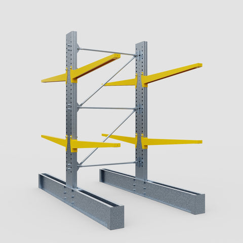 Cantilever Rack - Double Sided - Super Heavy Duty - Powder Coated - Full Bay - Height 4267mm