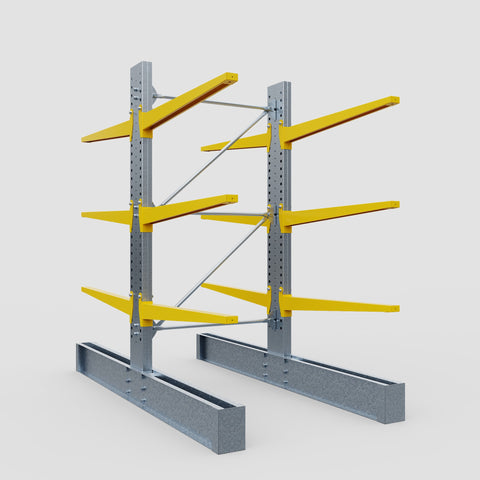 Cantilever Rack - Double Sided - Heavy Duty - Powder Coated - Full Bay - Height 3048mm