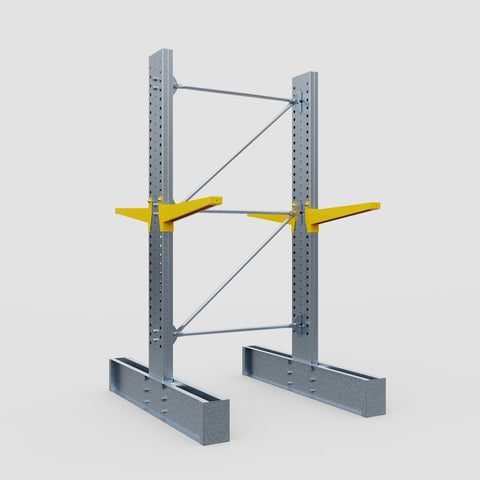 Cantilever Rack - Double Sided - Super Heavy Duty - Powder Coated - Full Bay - Height 4267mm