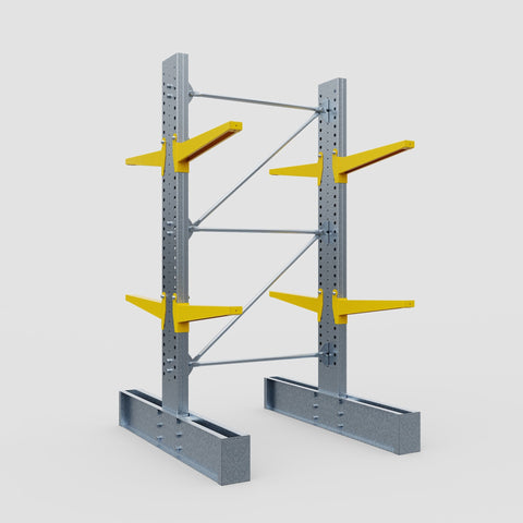 Cantilever Rack - Double Sided - Ultra Heavy Duty - Powder Coated - Full Bay - Height 4267mm