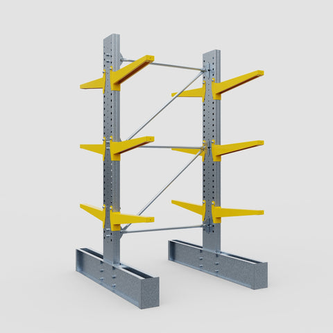 Cantilever Rack - Double Sided - Ultra Heavy Duty - Powder Coated - Full Bay - Height 4267mm