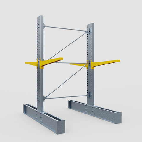 Cantilever Rack - Double Sided - Ultra Heavy Duty - Powder Coated - Full Bay - Height 4267mm