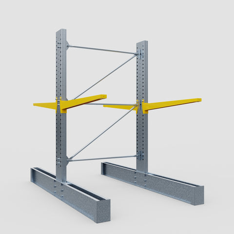 Cantilever Rack - Double Sided - Heavy Duty - Powder Coated - Full Bay - Height 3048mm