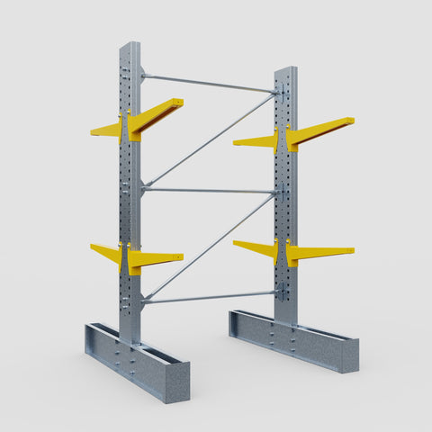 Cantilever Rack - Double Sided - Heavy Duty - Powder Coated - Full Bay - Height 3048mm