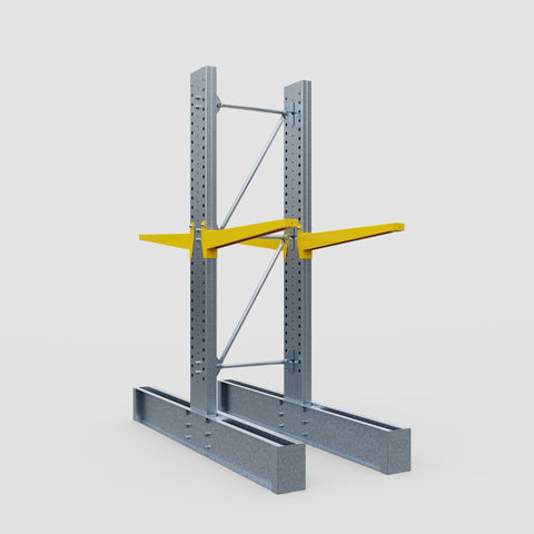 Cantilever Rack - Double Sided - Ultra Heavy Duty - Powder Coated - Full Bay - Height 4267mm