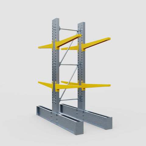 Cantilever Rack - Double Sided - Super Heavy Duty - Powder Coated - Full Bay - Height 4267mm