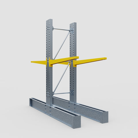 Cantilever Rack - Double Sided - Ultra Heavy Duty - Powder Coated - Full Bay - Height 4267mm