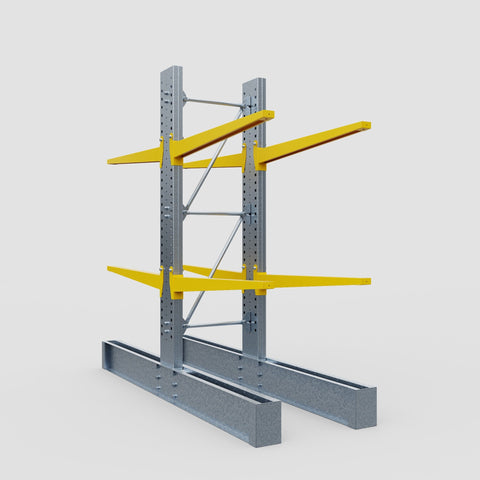 Cantilever Rack - Double Sided - Ultra Heavy Duty - Powder Coated - Full Bay - Height 4267mm