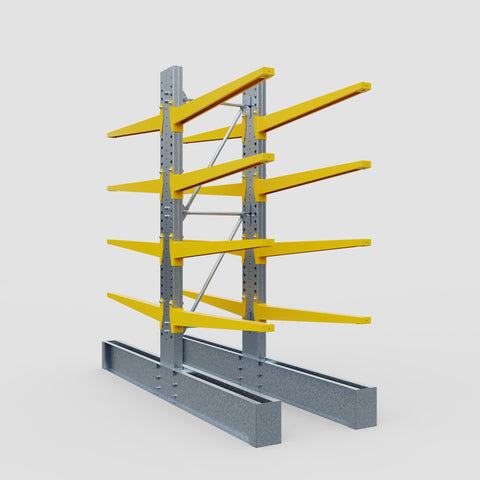 Cantilever Rack - Double Sided - Heavy Duty - Powder Coated - Full Bay - Height 3048mm