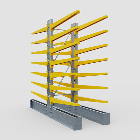 Cantilever Rack - Double Sided - Super Heavy Duty - Powder Coated - Full Bay - Height 4267mm