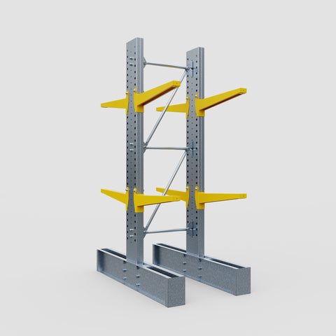 Cantilever Rack - Double Sided - Ultra Heavy Duty - Powder Coated - Full Bay - Height 4267mm