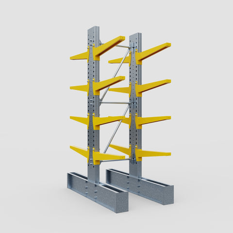 Cantilever Rack - Double Sided - Ultra Heavy Duty - Powder Coated - Full Bay - Height 4267mm