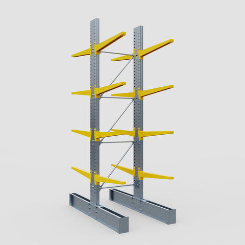 Cantilever Rack - Double Sided - Heavy Duty - Powder Coated - Full Bay - Height 4572mm