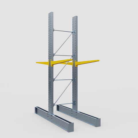 Cantilever Rack - Double Sided - Ultra Heavy Duty - Powder Coated - Full Bay - Height 4877mm