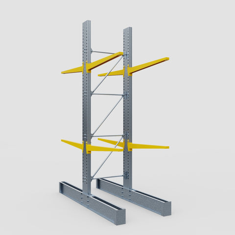 Cantilever Rack - Double Sided - Super Heavy Duty - Powder Coated - Full Bay - Height 4877mm