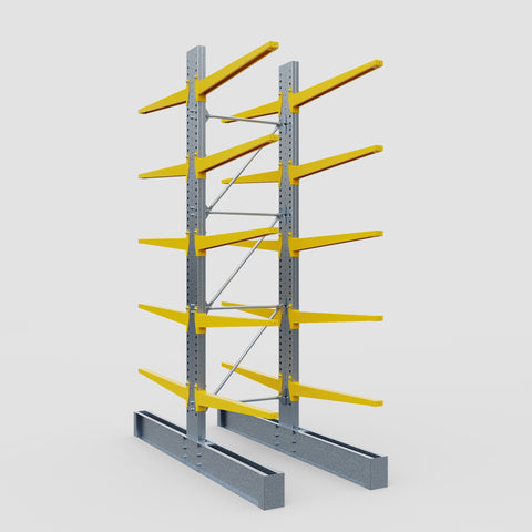 Cantilever Rack - Double Sided - Heavy Duty - Powder Coated - Full Bay - Height 4572mm