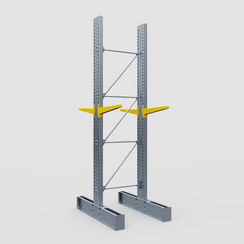 Cantilever Rack - Double Sided - Ultra Heavy Duty - Powder Coated - Full Bay - Height 4877mm
