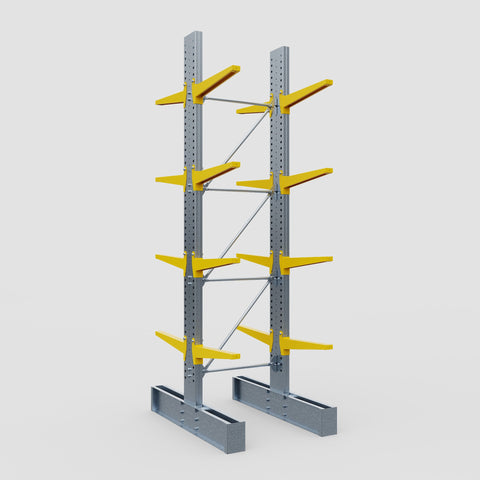 Cantilever Rack - Double Sided - Heavy Duty - Powder Coated - Full Bay - Height 4572mm