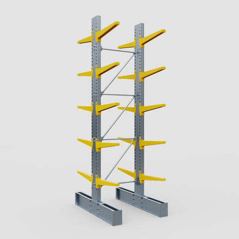 Cantilever Rack - Double Sided - Super Heavy Duty - Powder Coated - Full Bay - Height 4877mm