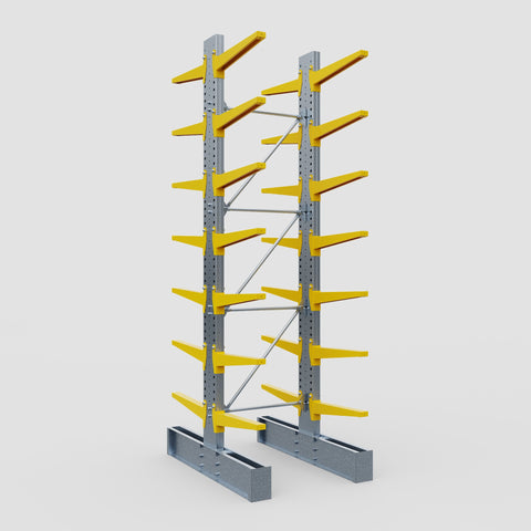 Cantilever Rack - Double Sided - Heavy Duty - Powder Coated - Full Bay - Height 4572mm