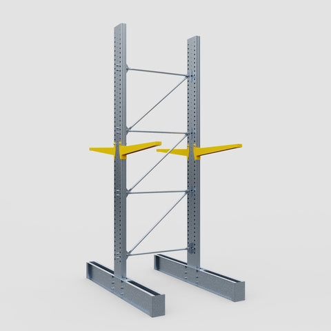 Cantilever Rack - Double Sided - Super Heavy Duty - Powder Coated - Full Bay - Height 4877mm