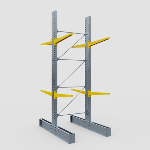 Cantilever Rack - Double Sided - Ultra Heavy Duty - Powder Coated - Full Bay - Height 4877mm
