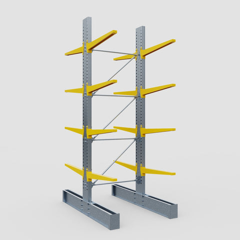 Cantilever Rack - Double Sided - Ultra Heavy Duty - Powder Coated - Full Bay - Height 4877mm