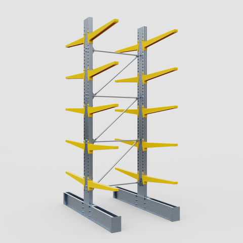 Cantilever Rack - Double Sided - Super Heavy Duty - Powder Coated - Full Bay - Height 4877mm