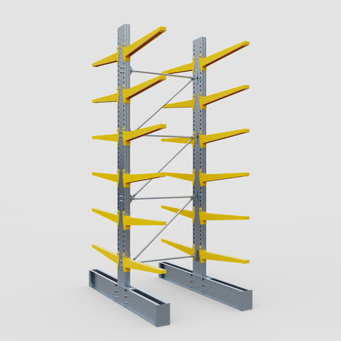 Cantilever Rack - Double Sided - Heavy Duty - Powder Coated - Full Bay - Height 4572mm