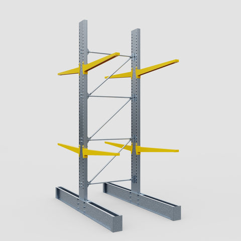 Cantilever Rack - Double Sided - Ultra Heavy Duty - Powder Coated - Full Bay - Height 4877mm
