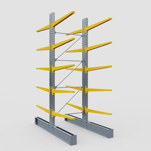 Cantilever Rack - Double Sided - Heavy Duty - Powder Coated - Full Bay - Height 4572mm