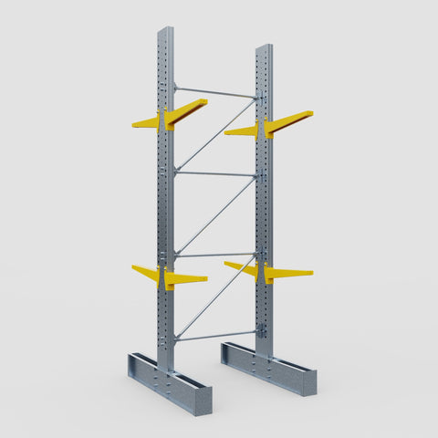Cantilever Rack - Double Sided - Ultra Heavy Duty - Powder Coated - Full Bay - Height 4877mm
