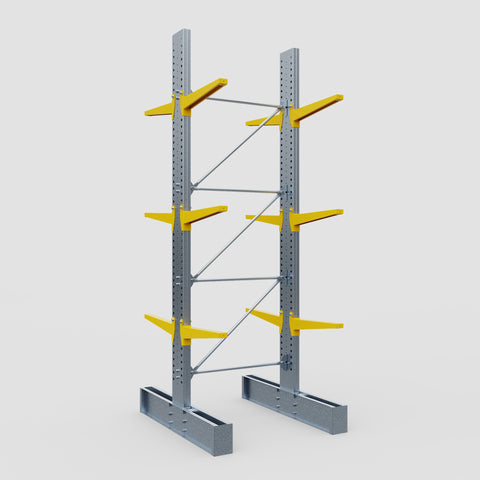 Cantilever Rack - Double Sided - Heavy Duty - Powder Coated - Full Bay - Height 4572mm