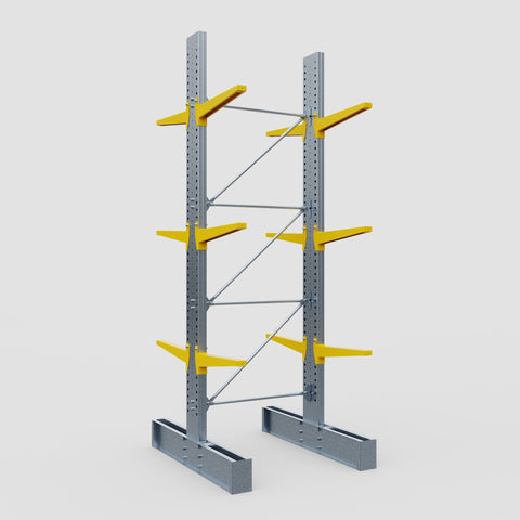 Cantilever Rack - Double Sided - Super Heavy Duty - Powder Coated - Full Bay - Height 4877mm