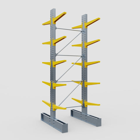 Cantilever Rack - Double Sided - Ultra Heavy Duty - Powder Coated - Full Bay - Height 4877mm