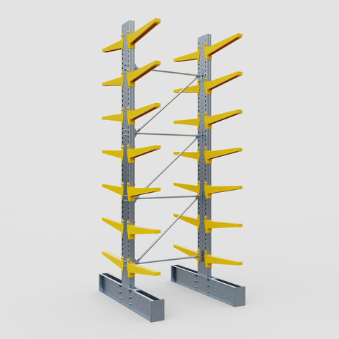 Cantilever Rack - Double Sided - Heavy Duty - Powder Coated - Full Bay - Height 4572mm