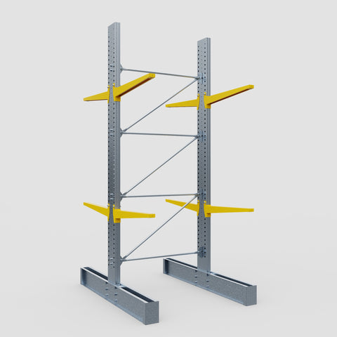 Cantilever Rack - Double Sided - Heavy Duty - Powder Coated - Full Bay - Height 4572mm