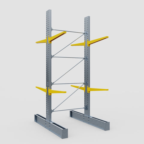 Cantilever Rack - Double Sided - Super Heavy Duty - Powder Coated - Full Bay - Height 4877mm