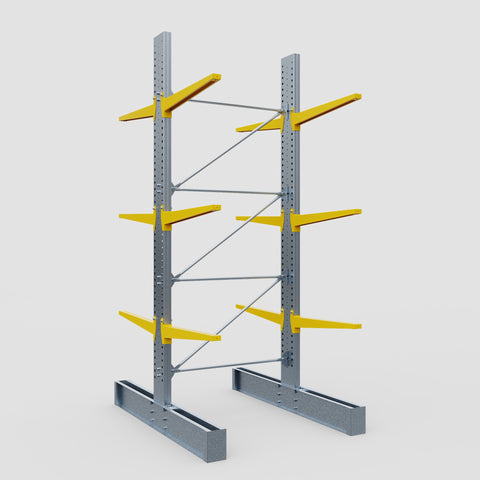 Cantilever Rack - Double Sided - Heavy Duty - Powder Coated - Full Bay - Height 4572mm