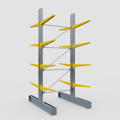 Cantilever Rack - Double Sided - Ultra Heavy Duty - Powder Coated - Full Bay - Height 4877mm