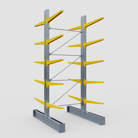 Cantilever Rack - Double Sided - Heavy Duty - Powder Coated - Full Bay - Height 4572mm