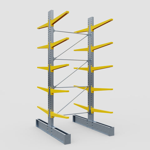 Cantilever Rack - Double Sided - Super Heavy Duty - Powder Coated - Full Bay - Height 4877mm