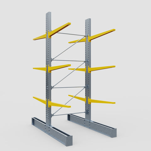 Cantilever Rack - Double Sided - Heavy Duty - Powder Coated - Full Bay - Height 4572mm