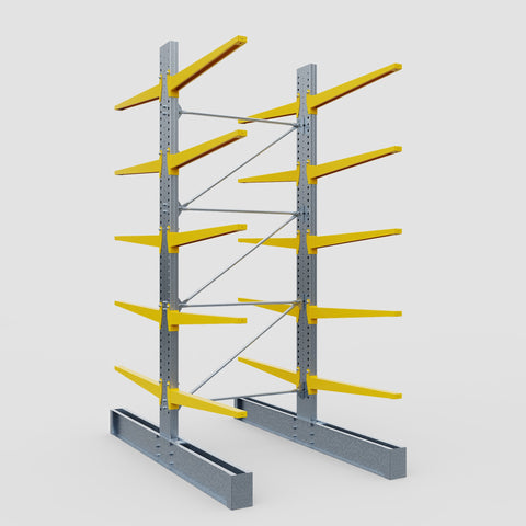 Cantilever Rack - Double Sided - Heavy Duty - Powder Coated - Full Bay - Height 4572mm