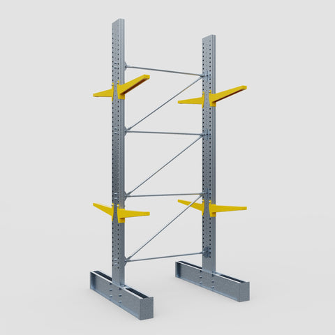 Cantilever Rack - Double Sided - Super Heavy Duty - Powder Coated - Full Bay - Height 4877mm