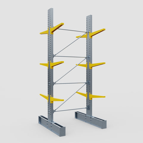 Cantilever Rack - Double Sided - Super Heavy Duty - Powder Coated - Full Bay - Height 4877mm