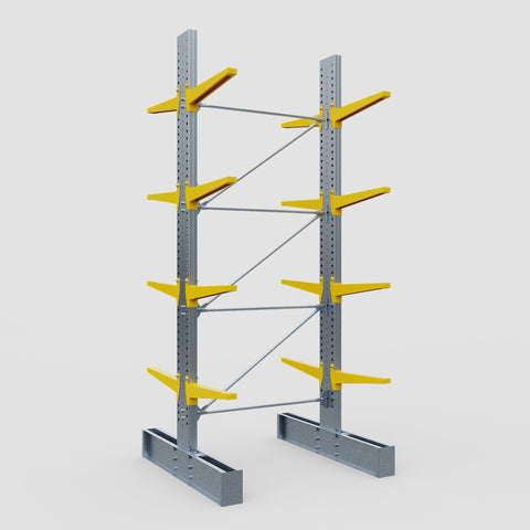 Cantilever Rack - Double Sided - Super Heavy Duty - Powder Coated - Full Bay - Height 4877mm